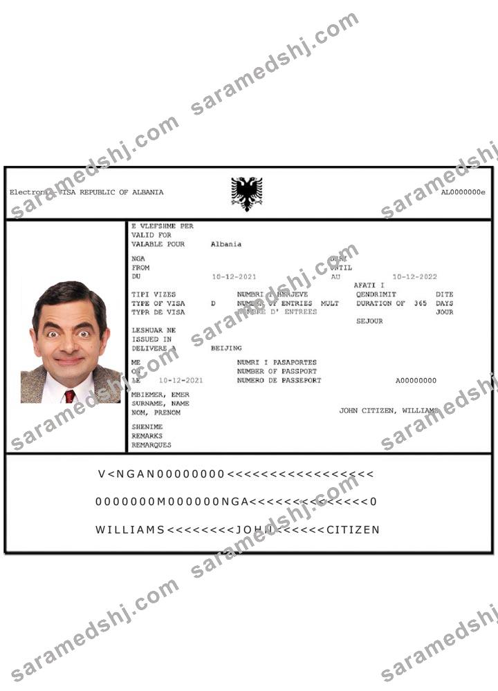 ALBANIA e-visa